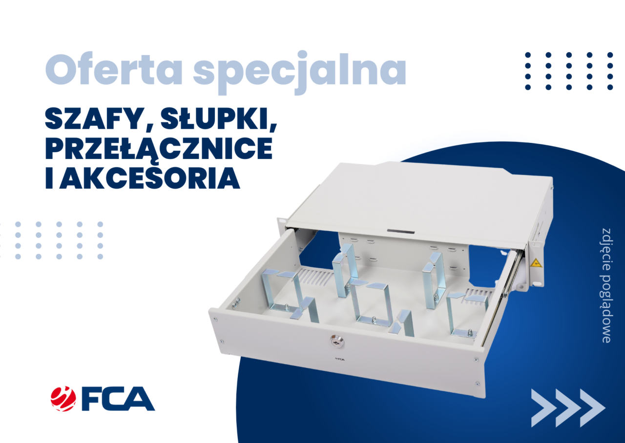 Szafy, słupki, przełącznice i akcesoria
