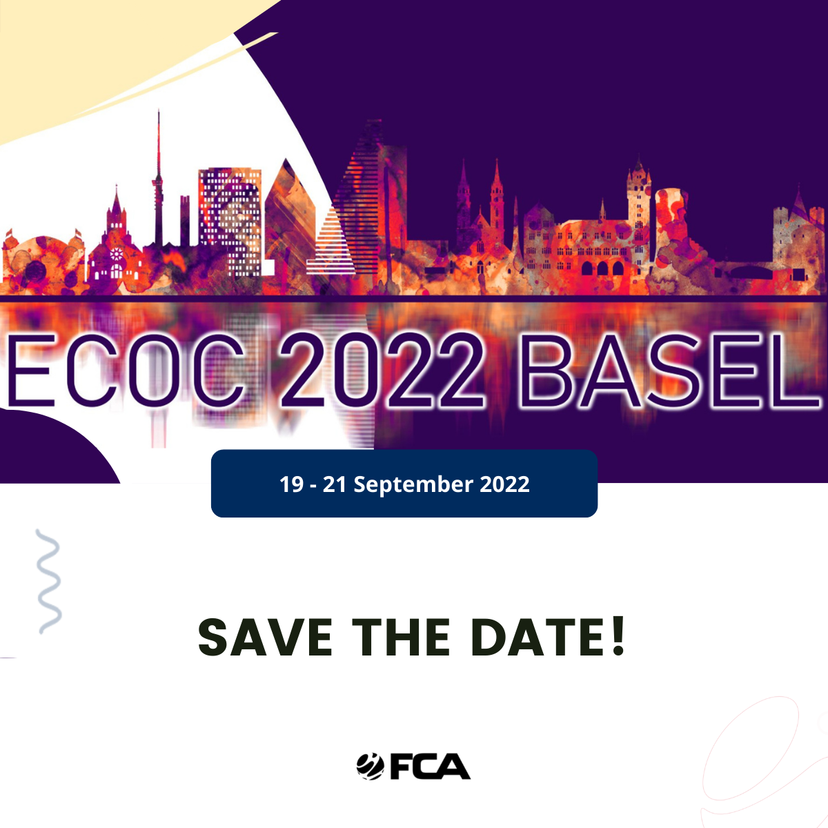 ECOC 2022 Save the date! FCA